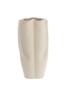 Vase deco 28x27,5x56 cm SANGULI ceramics cream