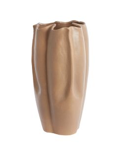 Vase deco 28x27,5x56 cm SANGULI ceramics grey brown