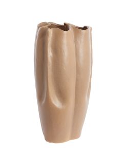 Vase deco 28x27,5x56 cm SANGULI ceramics grey brown