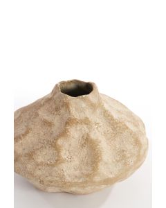 A - Vase deco 29x28,5x19,5 cm MARZOKA antique sand