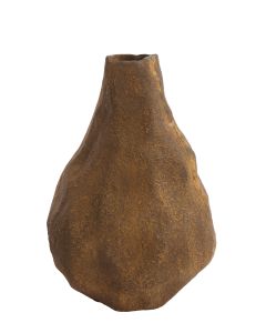 Vase deco 27,5x25x33,5 cm MARZOKU antique brown