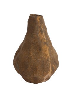 Vase deco 27,5x25x33,5 cm MARZOKU antique brown