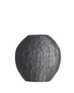 Vase deco 29,5x10x30 cm NIVICA matt black