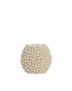 Vase deco 32,5x18x28,5 cm RASPBERRY cream