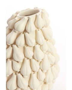 Vase deco 42x39x47 cm GARLIC cream