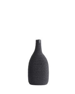 Vase deco 16x12x33 cm YOUNA matt black