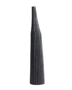 Vase deco Ø11,5x60 cm NAMPALA matt black
