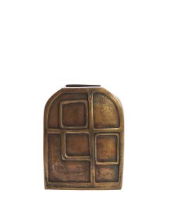 Vase deco 17x5x22,5 cm BELANGA antique bronze