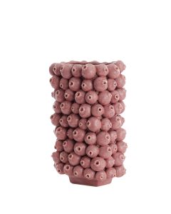 Vase deco 24,5x18,5x37,5 cm NITALI ceramics old pink