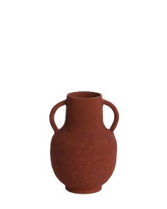 Vase deco Ø18,5x26 cm SARMANO brick red