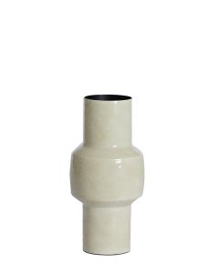 Vase deco Ø16x33 cm SENUMA shiny cream