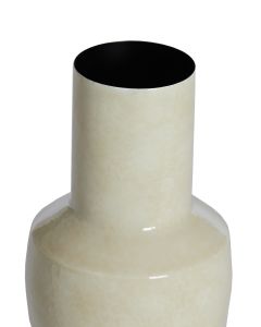 Vase deco Ø18x42 cm SENUMA shiny cream