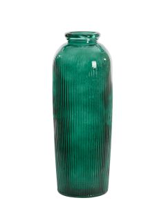 Vase Ø30x70 cm CAMPOS glass dark green