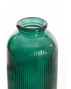 A - Vase Ø30x70 cm CAMPOS glass dark green
