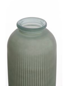 Vase Ø30x70 cm CAMPOS glass matt dark green