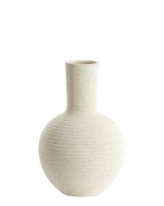 Vase deco Ø28,5x42 cm ULLOA ceramics matt cream
