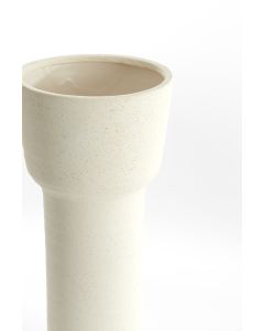 Vase deco Ø19x38 cm ALSACIA ceramics matt cream