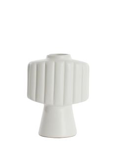 Vase deco 29,5x18x38,5 cm GANDARA ceramics matt cream
