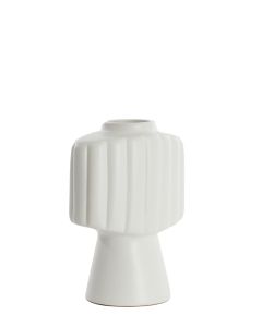 Vase deco 29,5x18x38,5 cm GANDARA ceramics matt cream