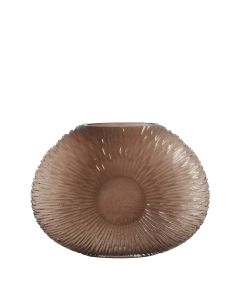 Vase 40,5x11x30,5 cm CONCHA dark brown