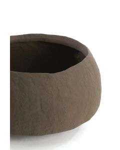 Vase deco Ø39x21 cm TINGRI brown