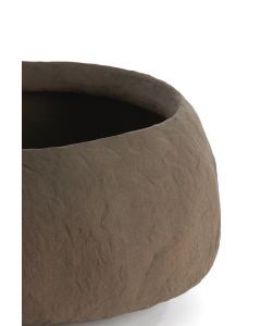Vase deco Ø56x29 cm TINGRI brown