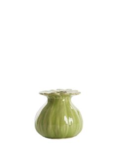 Vase deco Ø14x13 cm REWA ceramics green