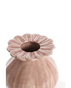 Vase deco Ø14x13 cm REWA ceramics pink