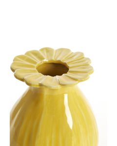 Vase deco Ø16x19 cm REWA ceramics yellow