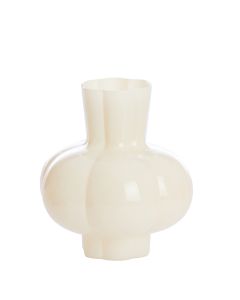 Vase Ø22,5x24 cm KORTOSI glass cream