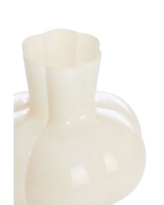 Vase Ø22,5x24 cm KORTOSI glass cream
