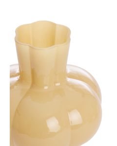 Vase Ø22,5x24 cm KORTOSI glass beige