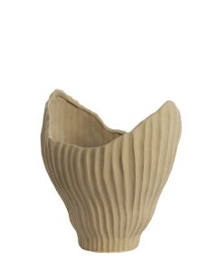 Vase deco 26x20,5x28,5 cm MORABA light brown
