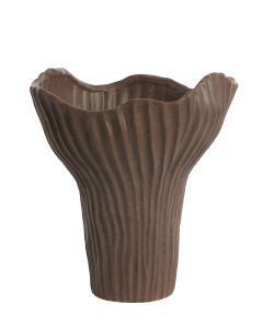 Vase deco 26x25,5x31,5 cm MORABA dark brown