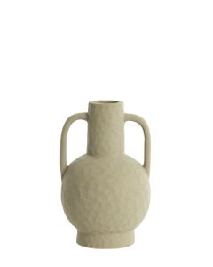 Vase deco Ø16x25,5 cm ZIRO ceramics matt olive green