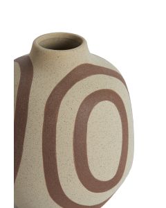 Vase deco Ø19x22,5 cm UMYA ceramics matt sand-terra