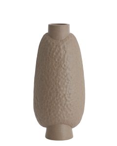 Vase deco 18x12x41 cm NAMTU ceramics matt brown