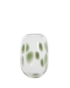 Vase Ø12x16 cm NENON glass clear-green grey