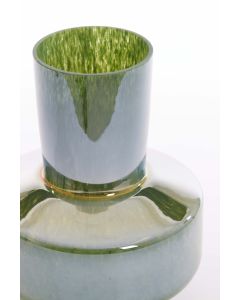 A - Vase Ø23,5x29,5 cm TRASMOS glass dark green lustre