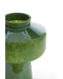 Vase Ø23,5x29,5 cm TRASMON glass dark green lustre