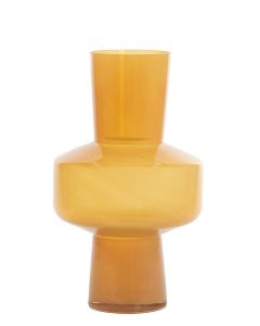 Vase Ø23,5x42 cm TRASMO glass light yellow lustre