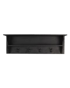 Coat rack black 90x18x29 cm - pcs