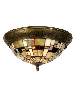 Ceiling light Tiffany Ø 38x19 cm E14/max 2x40W - pcs