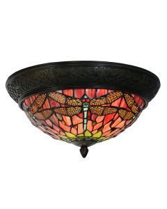 Ceiling light Tiffany Ø 38x19 cm E14/max 2x40W - pcs