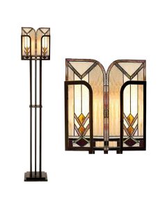 Floor lamp Tiffany 35x28x182 cm E27/max 1x60W - pcs     