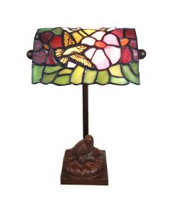 Table lamp Tiffany bird 15x15x33 cm E14/max 1x25W - pcs     