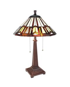 Table lamp Tiffany ? 41x64 cm E27/max 2x60W - pcs     