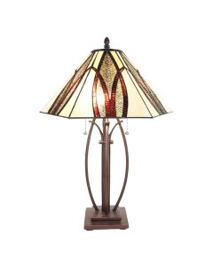 Table lamp Tiffany 45x45x67 cm E27/max 2x60W - pcs     