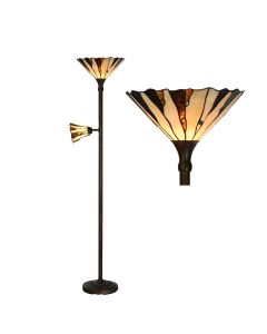 Floor lamp Tiffany ? 38x178 cm E27/max 1x60W E14/max 1x15W - pcs     