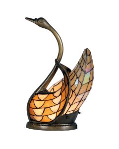 Table lamp Tiffany swan 30x20x45 cm E14/max 1x40W - pcs